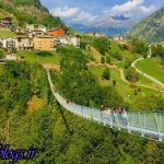 عکس ، ساخت بلندترین پل هوایی در ایتالیا